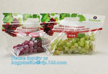 cpp printed slider zip lock vegetable fruit bag, grape packing bags/ fresh grape packaging bag, food preservation slider supplier