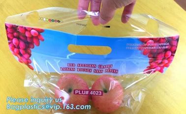 cpp printed slider zip lock vegetable fruit bag, grape packing bags/ fresh grape packaging bag, food preservation slider supplier