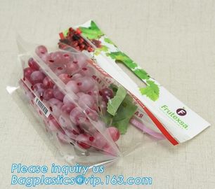 cpp printed slider zip lock vegetable fruit bag, grape packing bags/ fresh grape packaging bag, food preservation slider supplier