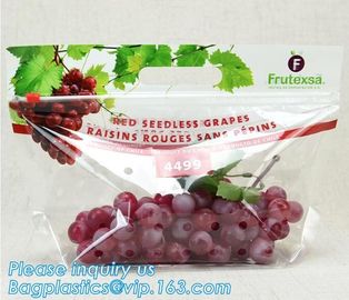 cpp printed slider zip lock vegetable fruit bag, grape packing bags/ fresh grape packaging bag, food preservation slider supplier