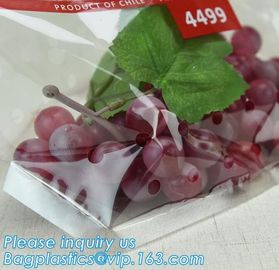 cpp printed slider zip lock vegetable fruit bag, grape packing bags/ fresh grape packaging bag, food preservation slider supplier