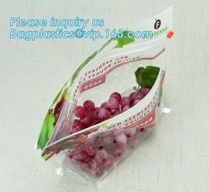 fruit bag with holes sandwich slider zip deli bag, slider zip bag for fresh fruit packaging, grape bag with hole/ slider supplier