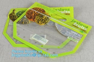 Micro Perforated Plastic Bag For Vegetable bread fruit, bopp fresh vegetable packaging bag, Clear Fresh Vegetables Packa supplier