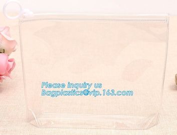 vinyl toiletry zipper bag pvc slider bag, Zipper Sliders Zip Lock Vinyl PVC Bags, Slider k Storage Makeup Pouch Co supplier