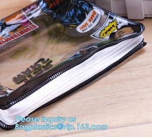 slider zip lock plastic cosmetic bags, Supply custom pvc k pouch slider zipper plastic garment t shirt bags, Clear supplier