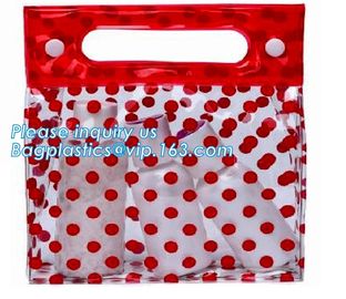 Cosmetics packaging bags With Slider Zipper Top, vinyl pvc packaging bag with slider zipper, Promotional Clear Vinyl Zip supplier