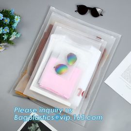 silkscreen printing holographic make up bag with slider lock, cosmetic organizer korean cosmetic bag, zipper slider conv supplier