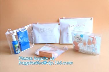 Tote Clear Plastic PVC Travel Toiletry Kit Bag toiletry bag, frosted zipper vinyl bag,promotional clear vinyl pvc zipper supplier