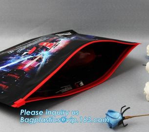 Custom Mini k Bag,Frosted Pvc k Bag, Zipper Slider Frosty Soft Bag Pouch, travel cosmetic makeup slider bag supplier