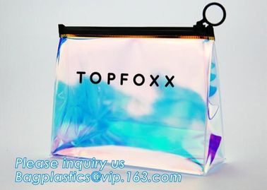 Frosted Poly Vinyl k Slider Closure Clothes Packaging Bag, slider zipper PVC bag clear vinyl cosmetic bag, File Ba supplier