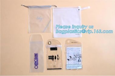 oxo biodegradable clear pvc slider zip bags, stationery handle bags with slider zipper, PU Clear EVA cosmetic Zipper Bag supplier