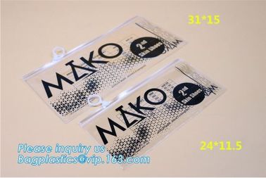 oxo biodegradable clear pvc slider zip bags, stationery handle bags with slider zipper, PU Clear EVA cosmetic Zipper Bag supplier