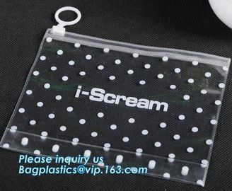 Pvc Pouch good quality with zipper packing bag, matte frosted PVC slider zipper bag plastic bag with zipper/pvc zipper l supplier