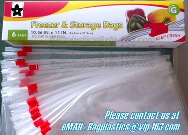 high quality transparent slider zip lock bags for underware packaging, pvc slider zip lock, Lawn &amp; Leaf Bags Foil Bags P supplier