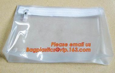 Crystal Clear PVC Cylinder Cosmetic Bag With Zipper Closure, Toiletry Kits Pvc Zipper Pouch Makeup Bag Cosmetic Travel supplier