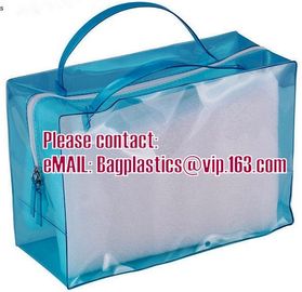 Crystal Clear PVC Cylinder Cosmetic Bag With Zipper Closure, Toiletry Kits Pvc Zipper Pouch Makeup Bag Cosmetic Travel supplier