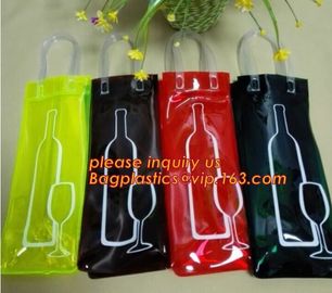 wine bottle holder, wine bottle carrier, Wine Chill Bag, pvc cool bag, waterproof pvc cooler bag, chill bag, wine bottle supplier