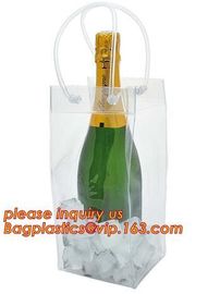 plain wine handle,  pvc tote bag, clear pvc transparent cosmetic bag with snap button, Personalized organza bag gift supplier