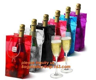 plain wine handle,  pvc tote bag, clear pvc transparent cosmetic bag with snap button, Personalized organza bag gift supplier