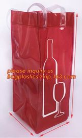 plain wine handle,  pvc tote bag, clear pvc transparent cosmetic bag with snap button, Personalized organza bag gift supplier