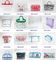 Promotion clear pvc cosmetic plastic handle bag pvc tote bags, recyclable PVC loop handle plastic bag, gift and shopping supplier