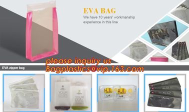 Promotion clear pvc cosmetic plastic handle bag pvc tote bags, recyclable PVC loop handle plastic bag, gift and shopping supplier