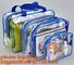 waterproof hanging toiletry bag for travel, Vinyl Transparent PVC Cosmetic Bag /Clear Toiletry Bag/PVC Travel Makeup Bag supplier