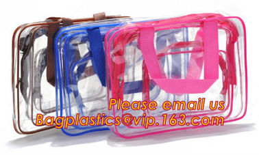 waterproof hanging toiletry bag for travel, Vinyl Transparent PVC Cosmetic Bag /Clear Toiletry Bag/PVC Travel Makeup Bag supplier