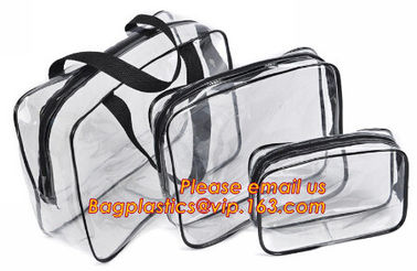 waterproof hanging toiletry bag for travel, Vinyl Transparent PVC Cosmetic Bag /Clear Toiletry Bag/PVC Travel Makeup Bag supplier