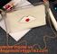 Button Closure PVC Clutch Bag For Women Handbag Snap Sleeve Cosmetic Makeup Bag, Satchel Golden Handle Chain Clutch PVC supplier
