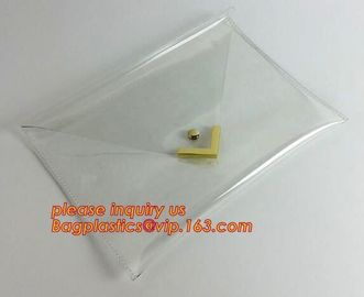 Button Closure PVC Clutch Bag For Women Handbag Snap Sleeve Cosmetic Makeup Bag, Satchel Golden Handle Chain Clutch PVC supplier
