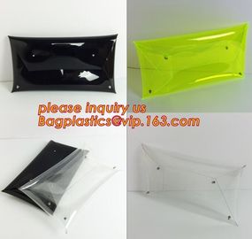 PVC bag/Transparent pvc clutch bag /PVC handle bag for promotion, Neon PVC Plastic Clutch Bag, handle, clutch bags, purs supplier