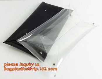 PVC bag/Transparent pvc clutch bag /PVC handle bag for promotion, Neon PVC Plastic Clutch Bag, handle, clutch bags, purs supplier