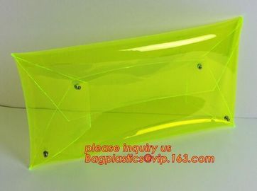 PVC bag/Transparent pvc clutch bag /PVC handle bag for promotion, Neon PVC Plastic Clutch Bag, handle, clutch bags, purs supplier