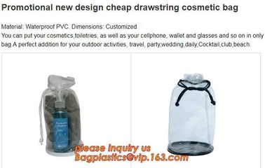 vinyl drawstring organza gift bags, PVC Drawstring cosmetic clear vinyl bags, Drawstring Bag For Gift Packaging, eva, tp supplier