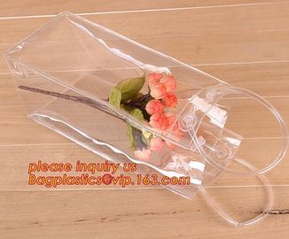 Wine Chiller, Wine Cooler Plastic bag, PVC Wine Cooler Bag, Refillable Travel Plastic Pvc Bottle Ice Tote Red Wine Coole supplier