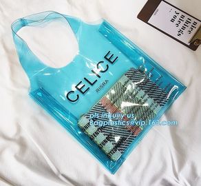 top pvc handle bag, Beach Tote waterpoof Bag Pvc Handle Bags, biodegradable PVC shopping bags die cut handle bag with lo supplier