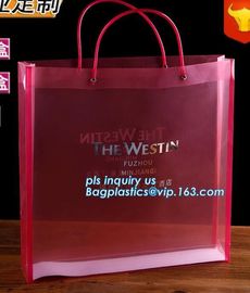 Gravure printing long handle recyclable PVC red wine bag with spout wholesale wine bags, Promotional Plastic PVC Handle supplier