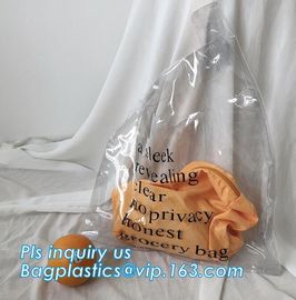 Beach Tote Bag Pvc Handle Bags, Handle Zipper lock Transparent Clear pvc Packaging bag, PP PVC handle bag for packages supplier