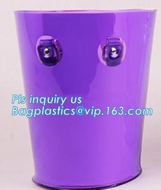 Folding Foldable Bucket Barrel, Waterproof PVC Folding Bucket, PVC Bucket, Round Bucket with Handle Clear PVC Plastics B supplier