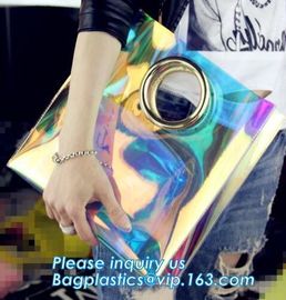 Neon Laser Shopping Bag Tote Bag, PVC bag/handbag for shopping/traveling bag, fashion purses and ladies handbag, PURSE supplier