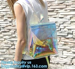 Adult Kids Neon Clear Plastic Backpack Student New Bag School Transparent Backpack, fashion neon backpack, BACKPACK, PAC supplier