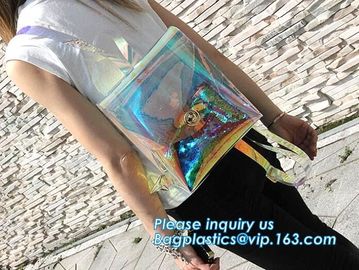 Fashion Women Neon Color Transparent Backpack, Transparent Clear Neon PVC Backpack, Neon PU Clear Backpack New Custom Tr supplier