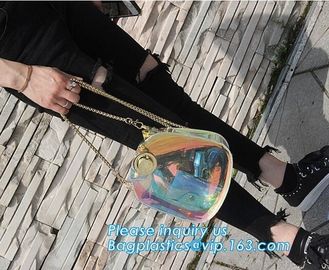 adjustable shoulder strap women nylon pvc tote bag, Summer Beach Clear PVC Shoulder Bag DIY Transparent Clutch Tote Bag supplier