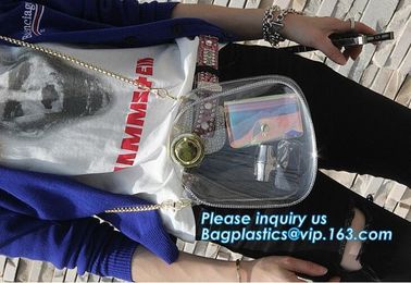 adjustable shoulder strap women nylon pvc tote bag, Summer Beach Clear PVC Shoulder Bag DIY Transparent Clutch Tote Bag supplier