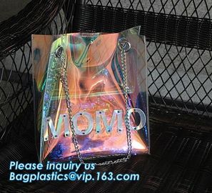 Summer Beach Bag Vinyl PVC Transparent Small Tote Handbags Shopping Shoulder Bags, pvc waterproof shoulder beach bag, pa supplier