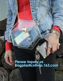 Clear Tote Bags Crystal PVC Transparent Women Fashion Handbag Shoulder Beach Bag, Summer Beach Clear PVC Shoulder Bag Tr supplier