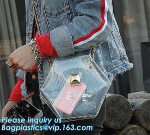 Clear Tote Bags Crystal PVC Transparent Women Fashion Handbag Shoulder Beach Bag, Summer Beach Clear PVC Shoulder Bag Tr supplier