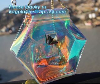 Clear Tote Bags Crystal PVC Transparent Women Fashion Handbag Shoulder Beach Bag, Summer Beach Clear PVC Shoulder Bag Tr supplier