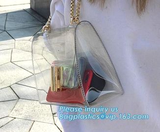 Sling Shoulder Clear PVC Crossbody Bag, PVC hand bag Asia Ladies Shoulder Bag, Shoulder Tote Pouch Clear PVC Beach Bag W supplier